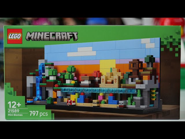 Vídeo relacionado con LEGO Minecraft Minibiomas de Juguete - Decoración para el Dormitorio Juvenil - Maqueta 3D con 5 Microfiguras - Regalo Gamer para Niños, Niñas y Adolescentes de 12+ Años Fans del Videojuego - 21589