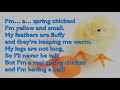 Spring Chicken Song One Mother Hen With Lyrics For Congregations