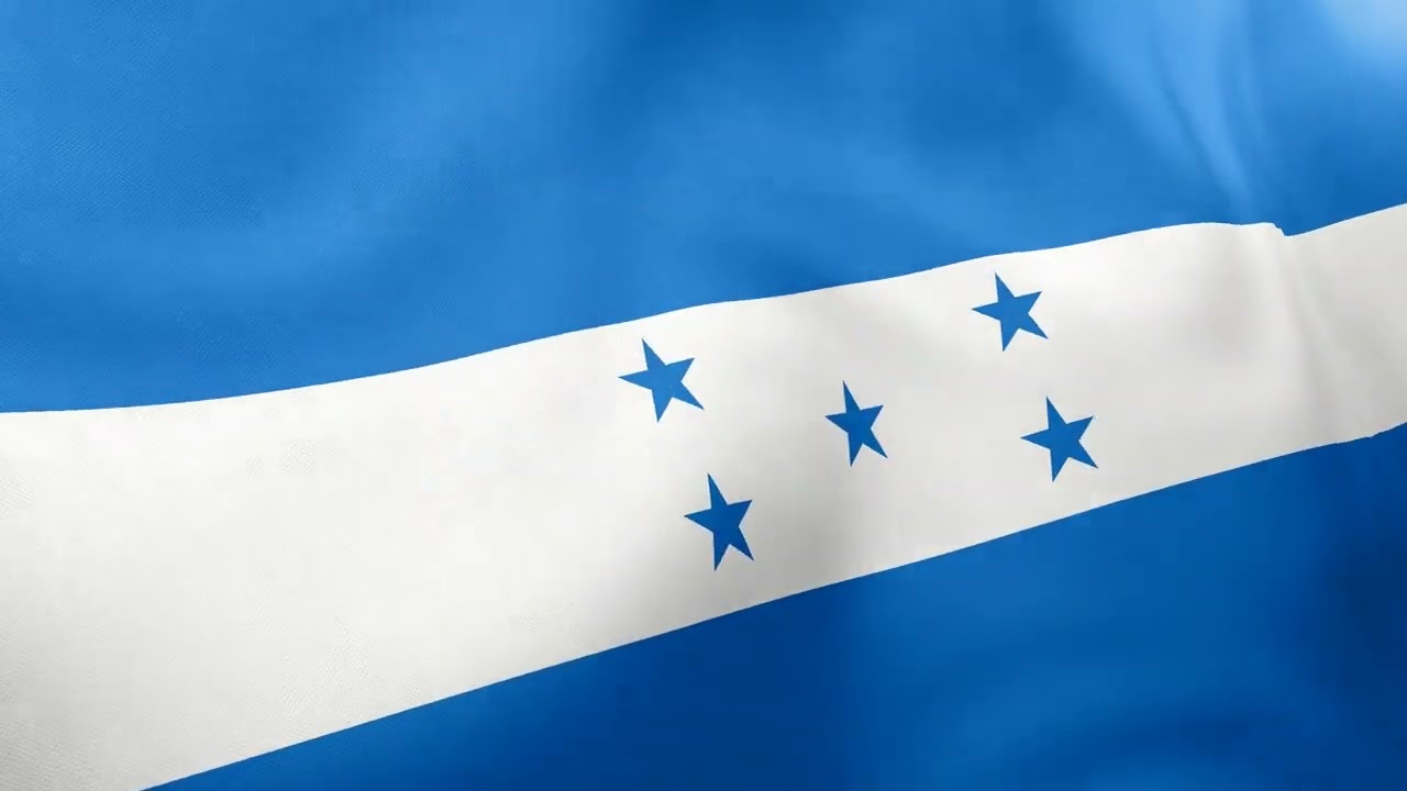 HONDURAS - Waving Flag Loop 4K