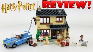 YouTube thumbnail: LEGO Harry Potter Review: 75968 4 Privet Drive (2020 Set) Harry's Bedroom takes up 70% of the house!