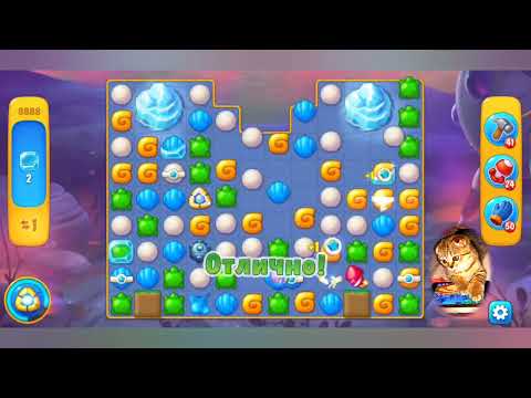 Fishdom 2022, no Boosters,   9888   level  -  прохождение без бустеров,   9888  уровень.