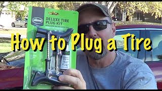 How to Plug a Tire (Nail in tire repair)