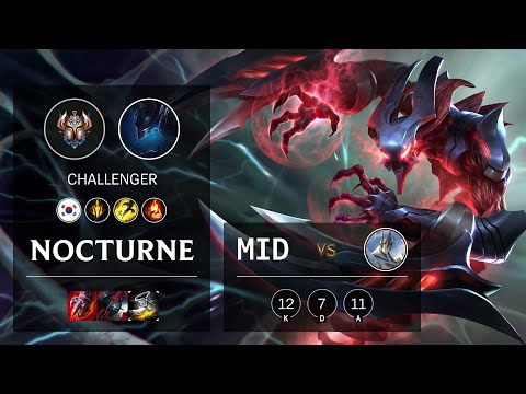 Nocturne Mid vs Galio - KR Challenger Patch 10.14