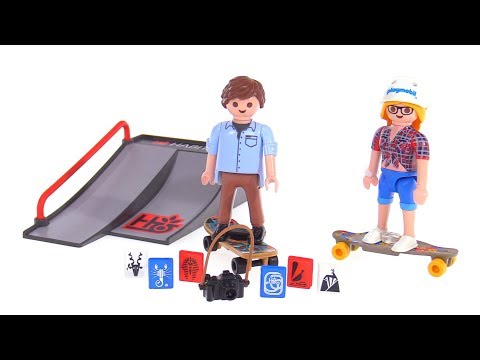 Playmobil Skateboarder & 'boarder with ramp reviews! 9094 + 9338
