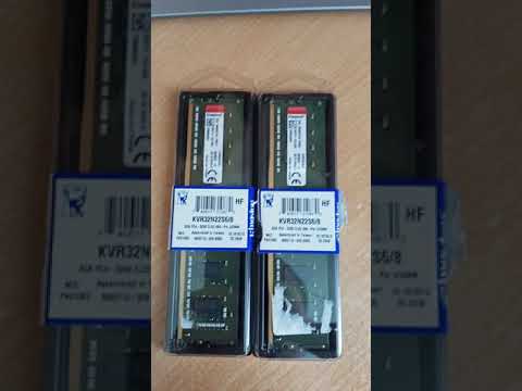 RAM Kingston Technology KVR32N22S6/8 atminties modulis 8 GB 1 x 8 GB DDR4 3200 MHz video