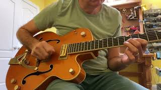 Video thumbnail for Gretsch 6120T-BSSMK Smoke , with TV Jones Setzer Signature pickups, played by Jeremy Slemenda by Jeremy Slemenda