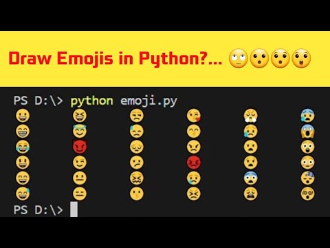 How To Draw Emojis In Python Python Emojidrawing Coding