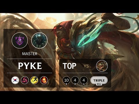 Pyke Top vs Renekton - KR Master Patch 9.17