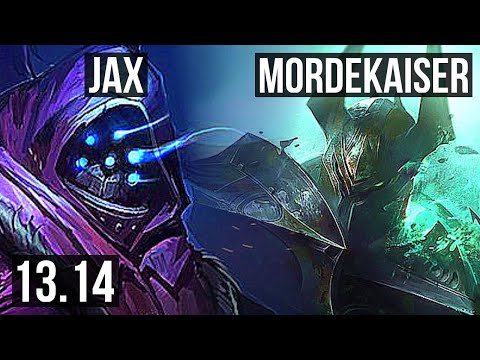 JAX vs MORDEKAISER (TOP) | 8 solo kills, 14/4/8 | NA Master | 13.14