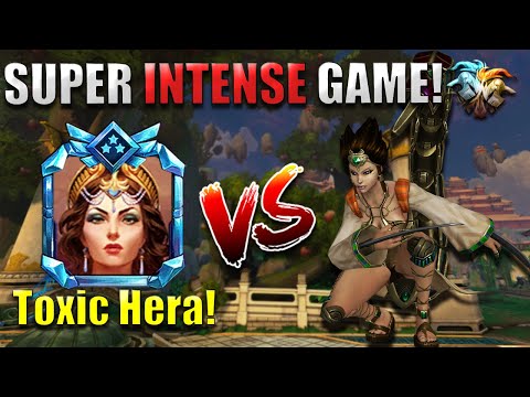 My CLOSEST Game In Years Versus A TOXIC Hera! Ft. Serqet - Grandmasters Ranked Duel - SMITE