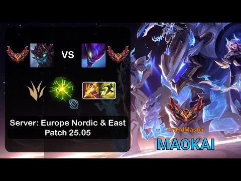 Maokai Jungle vs Kha'Zix - EUNE GrandMaster - Patch 25.05