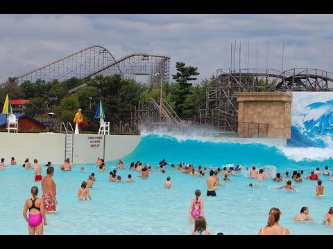 Super Giant Wave Pool Mt. Olympus Poseidon's Rage - HUGE WAVE
