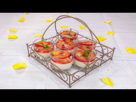 Panna cotta alle pesche | Davide Zambelli