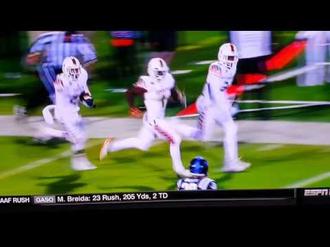 Miami Hurricanes Winning Play Vs Duke