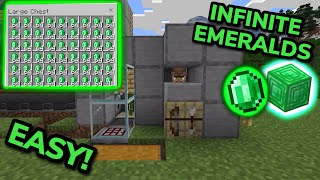 SIMPLE 1.21 EMERALD FARM TUTORIAL in Minecraft Bedrock (MCPE/Xbox/PS/Switch/PC)