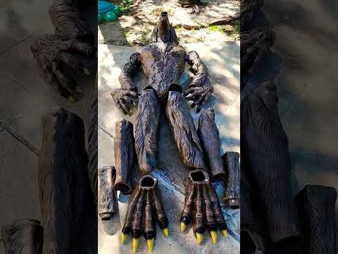 First Look At 9.5 Foot Werewolf! #shorts #halloween #werewolf