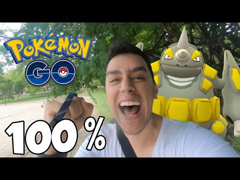 SURTEI !!! 2 RHYHORN 100%! RHYHORN DAY INSANO! - Pokémon Go | Capturando Shiny (Parte 155)