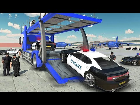 Police Plane Transporter Simulator Android Gameplay HD
