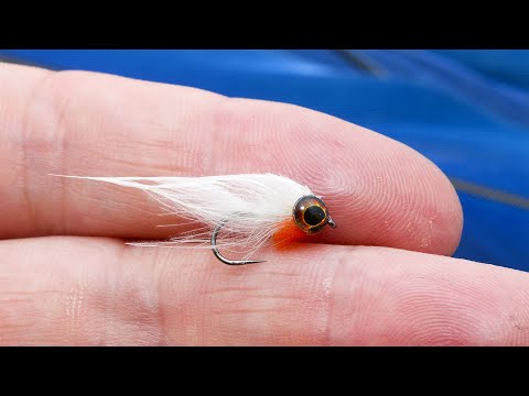 Deadly White CDC Micro Streamer -Trout love this fly!