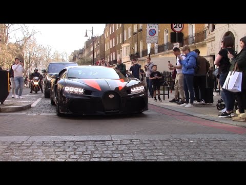 London Supercar spotting, Bugatti Chiron SuperSport 300+ causes a scene!
