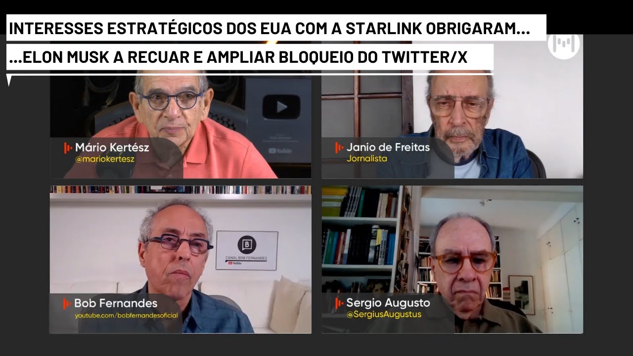 Interesses estratégicos dos EUA com a Starlink obrigaram Elon Musk a recuar e manter bloqueio do X