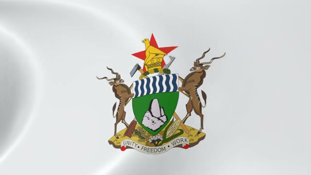 Coat of arms of Zimbabwe - Flag Stock Illustration