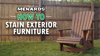 How To Refinish and Stain Outdoor Wood Furniture | Complete Restoration Guide  | Menards