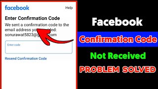 Enter Confirmation Not Received On Gmail Facebook 2021 | Facebook Confirmation Code Not Received