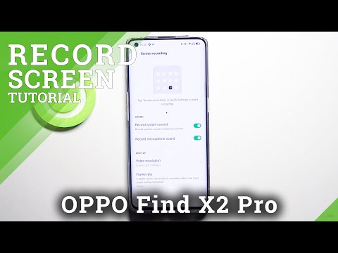 Switch On / Turn Off Screen Touches Option in Screen Recording - OPPO Find X2 Pro
