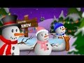 Five Little Snowmen Jumping On The Bed | Christmas Nursery Rhymes | Little Bunny Club