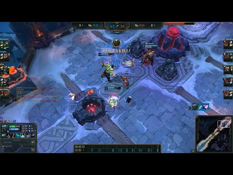 Sentinel Pyke with 2 Quadrakill (1 almost Pentakill) and 1 Pentakill