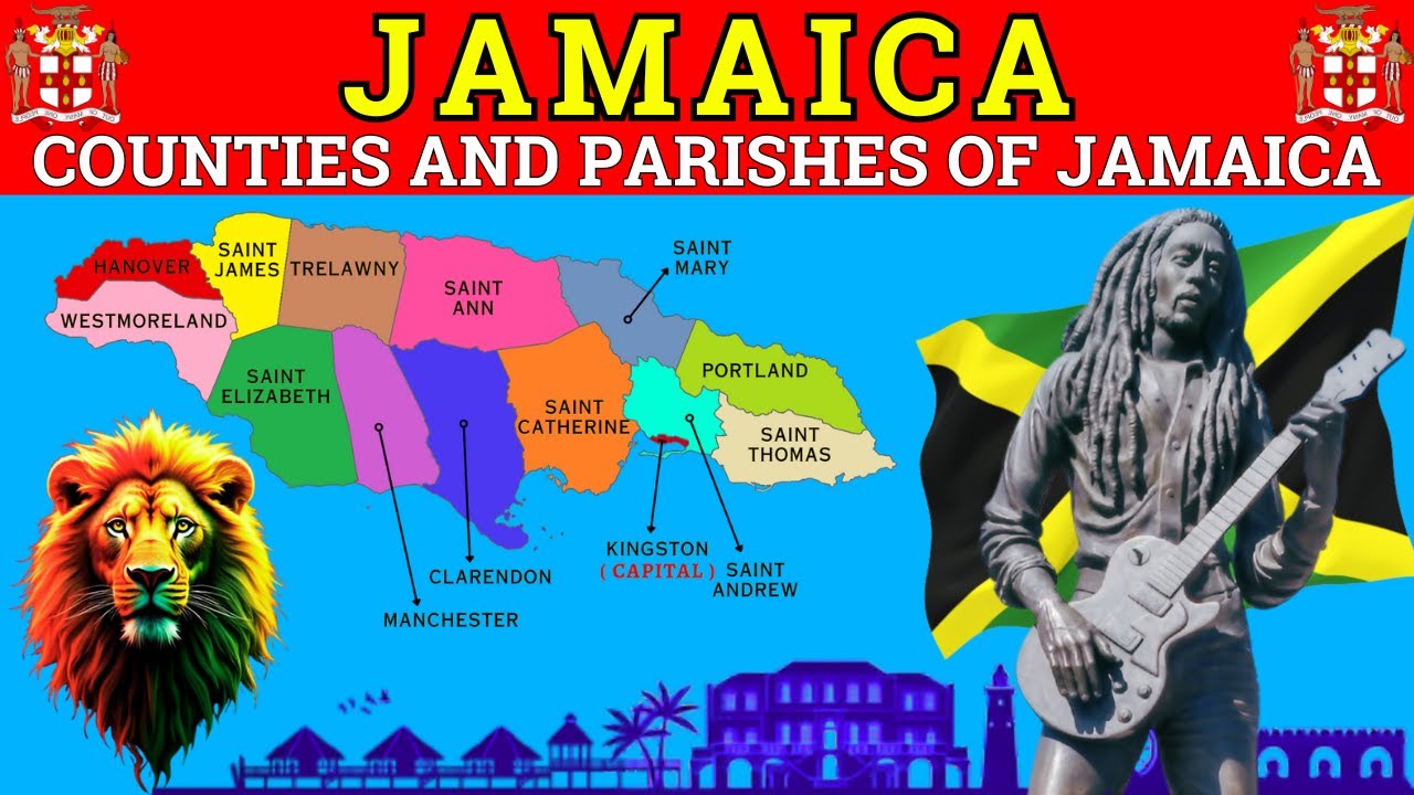 Jamaica Map Explained 🇯🇲 | 14 Parishes of Jamaica
