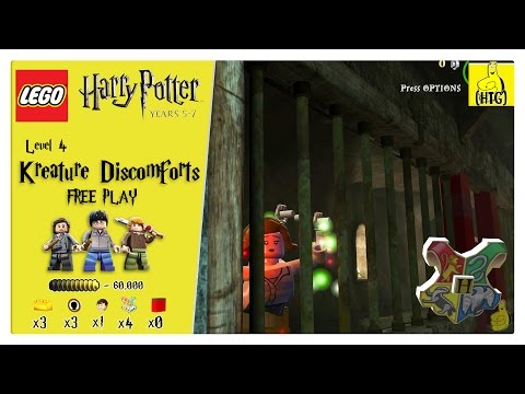 Lego Harry Potter Years 5-7: Lvl 4 / Kreature Discomforts FREE PLAY (All Collectibles) - HTG