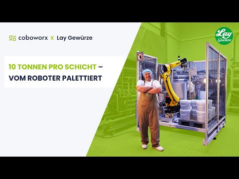 10 Tonnen pro Schicht palettieren? Mit coboworx ein Leichtes