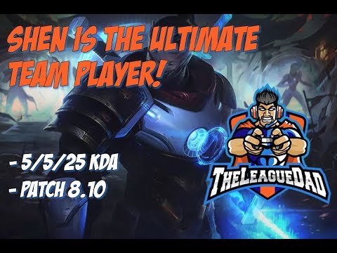 Shen Is The ULTIMATE Team Player!- 5/5/25 KDA, Patch 8.10