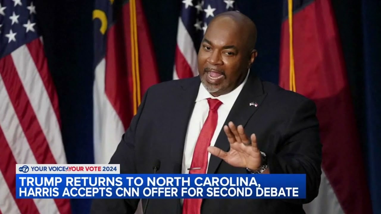 Trump returns to NC, Harris accepts offer to 2nd debate
