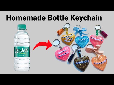 How to make Keychain at home/Homemade bottle Keychain/DIY Gift Keychain/bts Keychain/Cute Keychain