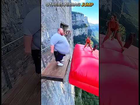 Others Airbag Jump vs This One #shorts#viral#Troll face editing #The Troll face edit#jurassicworld |