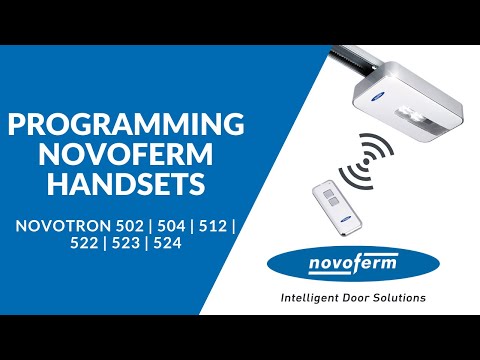How to Program Novoferm Handsets