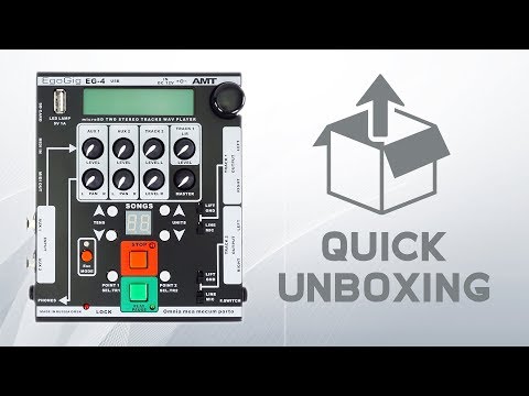 AMT EgoGig EG-4 - 4-channel WAV Player & monitor mixer (quick unboxing / no talking)