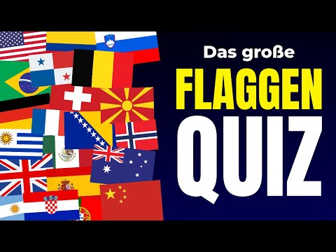 Das Große FLAGGEN QUIZ 🌍 Kannst du alle 50 Flaggen der Welt erraten? 🧠