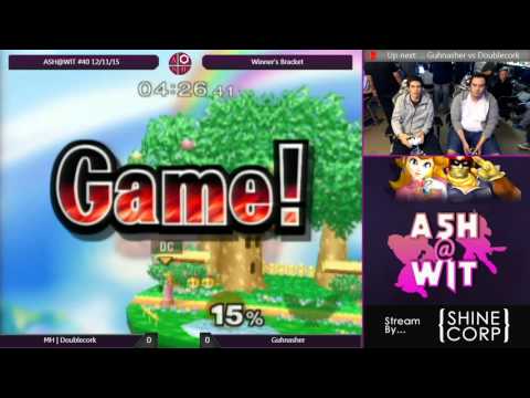 MH | DoubleCork (Peach) vs Guhnasher (Falcon) - ASH@WIT #40 Melee Bracket