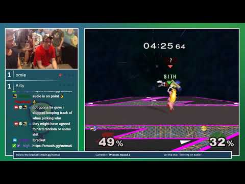 N.E. Melee Arcadian 6  - omie (Falco) vs. Arty (Peach) - SSBM Pools