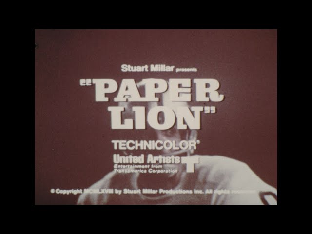 Paper Lion 1968 20s TV spot