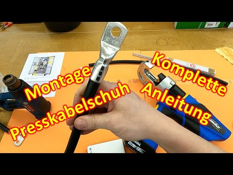 #193 - How to crimp cable lugs correctly - All steps explained - Instructional video