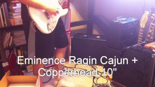 Video thumbnail for 2x10 open back speaker comparison Dr. Z 10" vs Eminence Ragin Cajun + Copperhead Strat tones by andrewandthecatfives