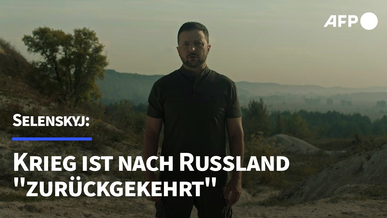 Selenskyj: Krieg ist nach Russland "zurückgekehrt" | AFP