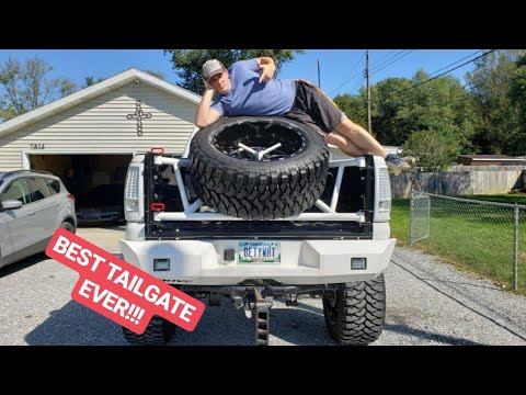 Wilco Offroad Prerunner Tire Tailgate Silverado BettyWhite, Best Spare Tire Tailgate Ever!