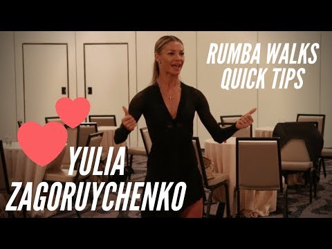 Yulia Zagoruychenko | How to dance Rumba Walks | Ballroom latin