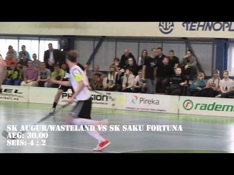 Saalihoki meistriliiga finaalmäng SK Saku Fortuna  vs SK Augur/Wasteland
